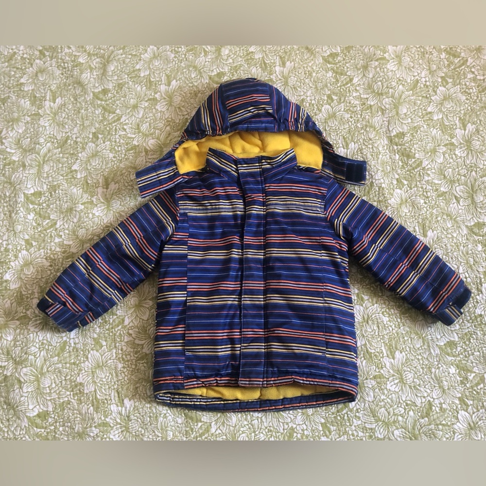 ⭐️EUC⭐️Very Warm Fleece Lined Unisex Winter Jacket Removable Hood •Size 5